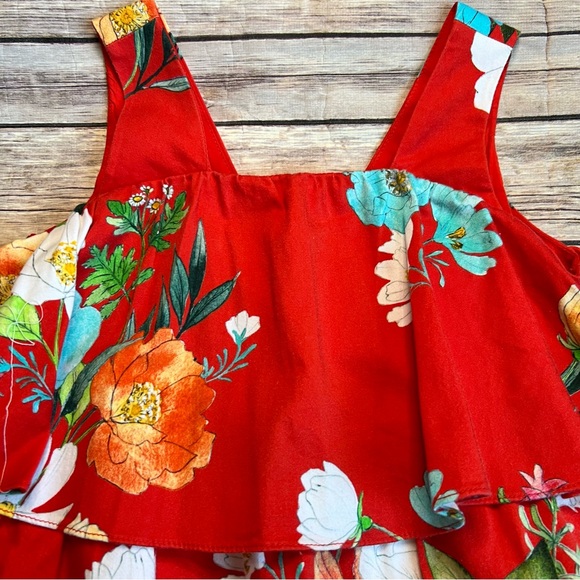 Zara Girls Tropical Floral Dress - Picture 4 of 9